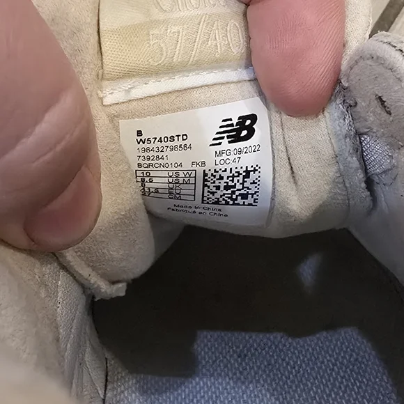 NEW BALANCE 57/40 W5740STD TAN Size 10 - Picture 5 of 5